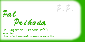 pal prihoda business card